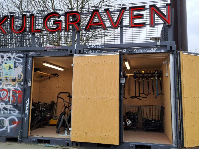 Container ved Skaterbane.