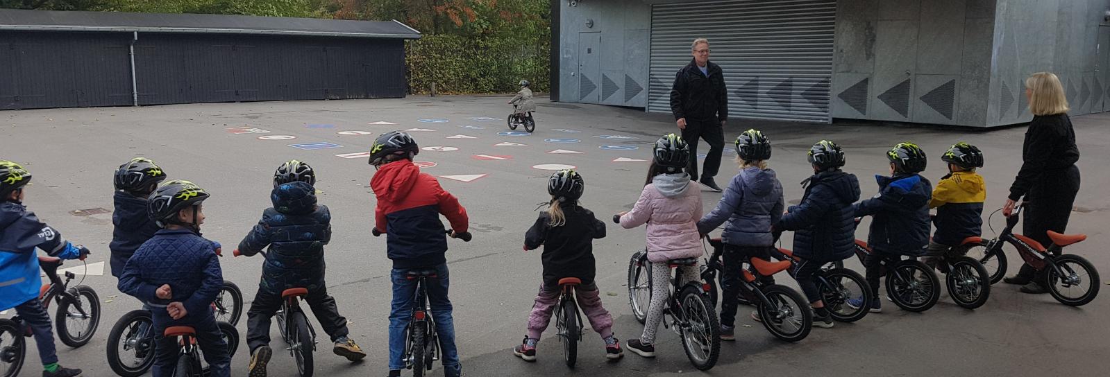 Helt klar til cykelleg!