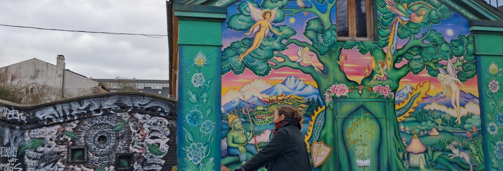 Christianiaindgang med Cykelvogn