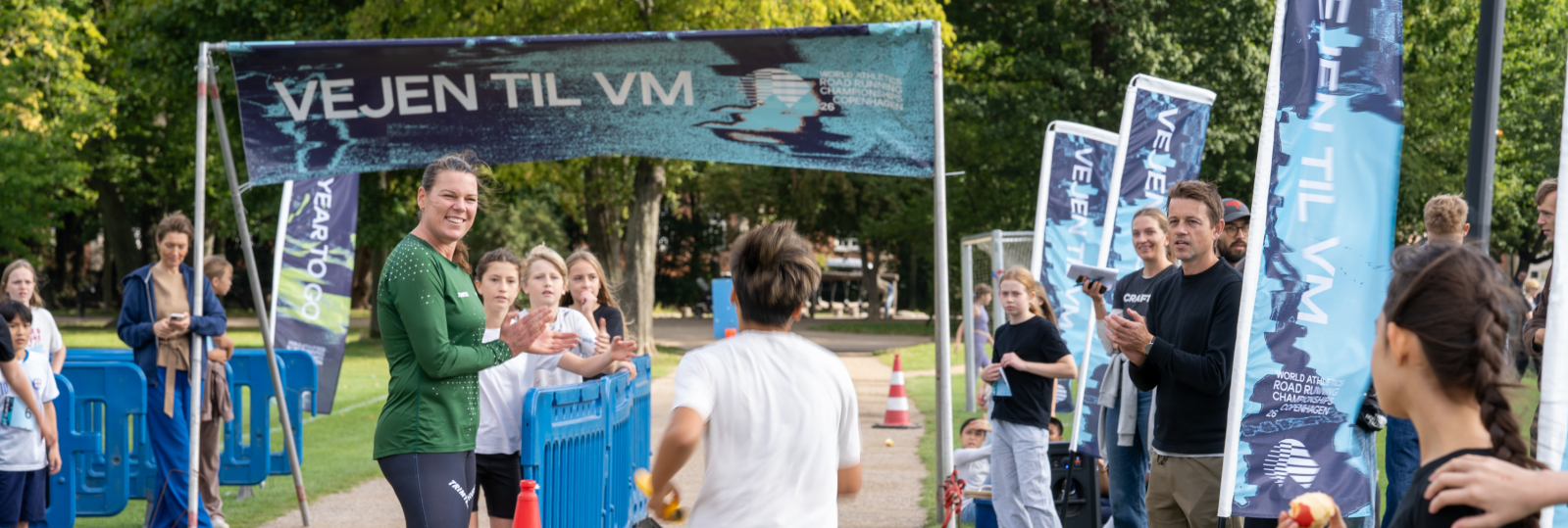 Vejen til VM-stafet i Fælledparken i september 2026.