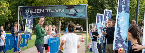 Vejen til VM-stafet i Fælledparken i september 2026.