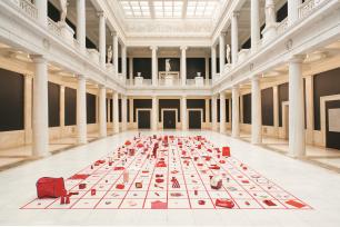 Alison Knowles: "Celebration Red", 2016