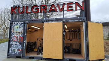 Container ved Skaterbane.